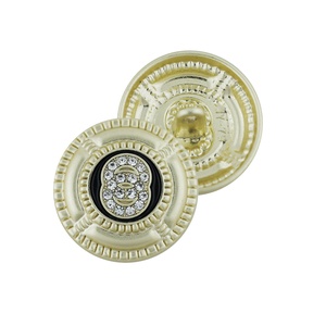 Fabricante de botones Jinyi, logotipo personalizado de marca, diseño de ropa elegante, botón de perla, botón de vástago para abrigo - Product Image 6