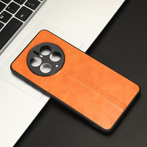 Funda protectora trasera de cuero PU con patrón de piel de vaca ligera para <span class=keywords><strong>Huawei</strong></span> <span class=keywords><strong>Mate</strong></span> <span class=keywords><strong>50Pro</strong></span> <span class=keywords><strong>Mate</strong></span> 50 funda para teléfono móvil - Product Image 4