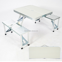 Nouvelles chaises et table pliantes en aluminium pour pique-nique, barbecue, plage, parc, voiture, événements, camping, repas en plein air
