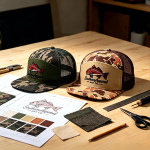 หมวกแก๊ปตาข่ายแบบ snapback Richardson 168 7 แผง ปักลายปักโลโก้ตามสั่ง ผ้าฝ้าย หมวก trucker แบบกำหนดเองได้ - Product Image 1