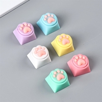 Lot de touches de clavier artisanales en silicone, mignonnes, pastel, pour clavier mécanique, toucher doux, nouveauté, cadeau de bureau