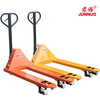 Chariot à palettes manuel robuste avec poignée ergonomique, capacité de 2 tonnes