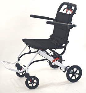 Fauteuil roulant d'avion ultra-léger, scooter de voyage portable pour personnes âgées et handicapées, à pousser à la main en cas d'incapacité - Product Image 1
