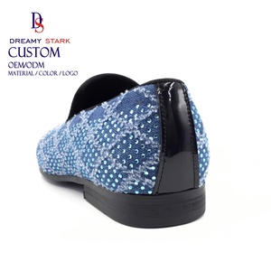 Mocassins Dreamy Strark pour l'été, avec logo personnalisé, couleur bleu ciel, pour hommes, pour mariage ou fête - Product Image 5