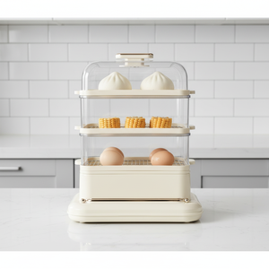 Large Capacity 21L Three-Layer Multifunctional Electric Food <b>Steamer</b> Digital Touch Control High Efficiency for Home Hotel Use - Product Image 1