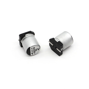 SMD Aluminum Electrolytic <b>Capacitors</b> 10UF 47UF 100V 6.3x7.7mm RVT Series Polarized - Product Image 2