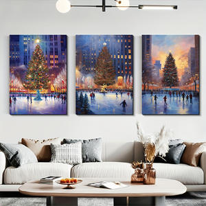 Neige Nuit Village Maison Arbres De Noël En Gros 5D Noël Diamant <span class=keywords><strong>Peinture</strong></span> <span class=keywords><strong>Kit</strong></span> - Product Image 5