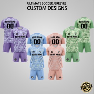 Ensemble de survêtement de football européen 2026 – Vente en gros usine à prix abordable – Short d'entraînement respirant personnalisable avec nom – Été – Polyester – Taille XL - Product Image 2