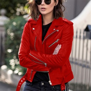 <span class=keywords><strong>Imitation</strong></span> <span class=keywords><strong>Cuir</strong></span> Femmes Slim Sashes Casual Biker Vestes Outwear <span class=keywords><strong>Femme</strong></span> Tops BF Style Noir Veste En <span class=keywords><strong>Cuir</strong></span> <span class=keywords><strong>Manteau</strong></span> - Product Image 4