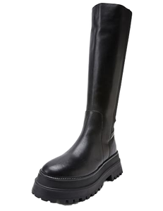 Bottes de spectacle transparentes en cuir véritable à talon aiguille ultra-haut pour pole dance, avec strass en cristal et diamants, modèle hiver - Product Image 1