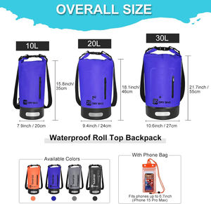 Free sample Waterproof Backpack For Outdoor Sports With Inside Wet <b>Clothes</b> Compartment Packable For Multiple Uses - Product Image 2
