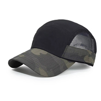 Gorra de Béisbol de 7 Paneles con Malla de Camuflaje, para Adultos, Unisex, Transpirable, con Logotipo Personalizado, para Verano y Actividades al Aire Libre