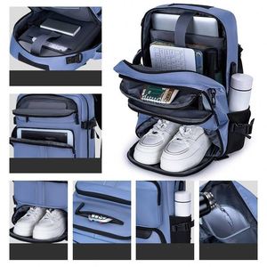 Mochila de Viaje Oxford Unisex Informal de Gran Capacidad, Compartimentos para Zapatos y Laptop, Cierre de Cremallera, Puerto USB, Multifuncional, para Pasar la Noche - Product Image 2