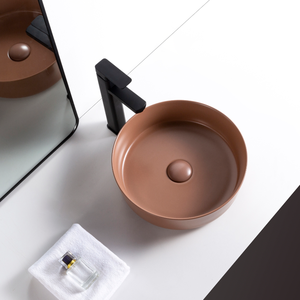 Bf0499 nóng bán tùy chỉnh gốm rửa tay lưu vực trên truy cập hàng đầu. Thiết kế mới nhất, có thể được tùy chỉnh theo sở thích màu sắc của bạn. - Product Image 2