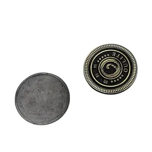 Banco de suministros personalizados, artesanías de imitación antiguas, recuerdo de fábrica, moneda de oro chapada en Metal conmemorativo - Product Image 1