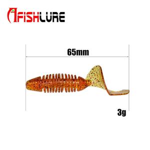 Señuelo de pesca de gusano de pesca, 60mm, 3g, 6 uds. - Product Image 3