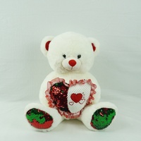 Ours en peluche personnalisé avec paillettes, jouet de haute qualité, pour les amoureux, cadeau pour la saint-valentin, tendance