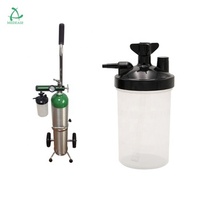 Medizinischer Sauerstoff konzentrator ABS Luftbe feuchter Flasche Sauerstoff generator 350ml 6Psi Schwarz PP Cap Sauerstoff be feuchter