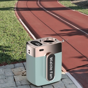 Ventilateur portable à suspendre à la taille, simple et élégant, rechargeable, 6000 mAh, pour le cyclisme, la course, le refroidissement, le camping en extérieur - Product Image 4