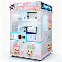 Distributeur automatique de Bubble Tea, machine à thé au lait avec perles de tapioca, écran tactile, service en libre-service
