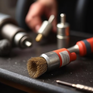 Wire Front <b>Brush</b> Abrasive <b>Brushes</b> 6 Mm Steel Shaft For Precision Cleaning And Polishing - Product Image 3
