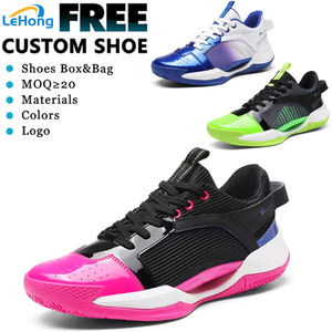 Chaussures de basketball montantes personnalisées pour hommes, durables, avec sangle de moine, confortables, rehaussantes, en tissu mesh sportif - Product Image 1