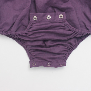 El nuevo diseño al por mayor de ropa de bebé establece mameluco de <span class=keywords><strong>lino</strong></span> para bebé de manga larga con botones - Product Image 6