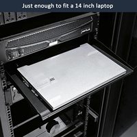 Étagère de rack universelle en porte-à-faux 1U en métal robuste 14 pouces de profondeur pour les supports d'équipement de réseau AV 19"