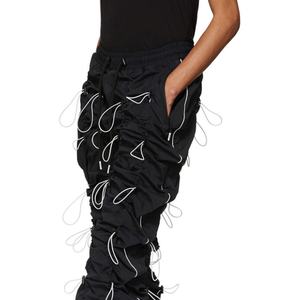 Pantalones Deportivos de Nylon para Hombre con Logotipo Personalizado al por Mayor, Pantalones Tácticos, Ropa Urbana Hip Hop, Pantalones Stacked - Product Image 3