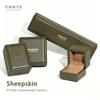 Boîte à bijoux en cuir de luxe FORTE en peau de mouton, personnalisée, écologique, style western, pour collier