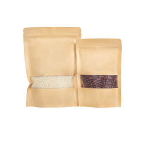 Bao bì phân hủy sinh học <span class=keywords><strong>kraft</strong></span> giấy Zip khóa túi trong kho <span class=keywords><strong>Kraft</strong></span> túi giấy với cửa sổ cho thực phẩm <span class=keywords><strong>kraft</strong></span> giấy dây kéo túi - Product Image 6