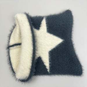 Gorros de Punto con Orejas de Gato, de Piel Sintética Suave, Estilo Jacquard, Cálidos, para Mujer, Otoño e Invierno, Estilo Y2K, Venta al Por Mayor - Product Image 6