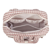 Sacs à langer et sacs d'accessoires pour poussette multi-usages à grande capacité, à carreaux personnalisés, pour femmes, sacs à dos pour mamans, imperméables