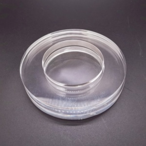 High Precision Custom Laser Cutting Acrylic Round Transparent Plastic Part CNC Machining Service