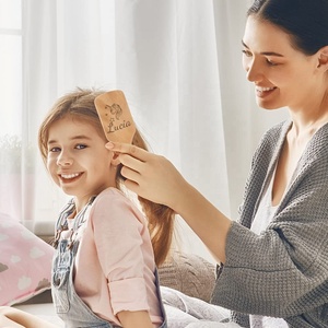 Vente en gros peigne en bois personnalisé <span class=keywords><strong>brosse</strong></span> à cheveux à coussin d'air <span class=keywords><strong>brosse</strong></span> à pagaie en bois démêlante de coiffure écologique - Product Image 6