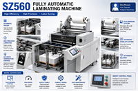 Machine de laminage entièrement automatique SZ560, laminateur de film BOPP 560x750mm, 30m/min