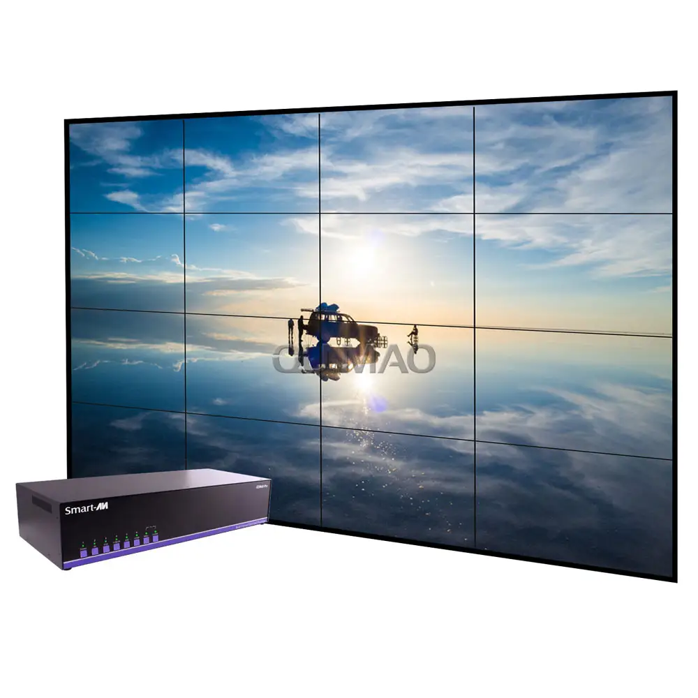 55 inç led aydınlatmalı ekran 4k denetleyicisi 3x3 2x 2 lcd video duvar açık