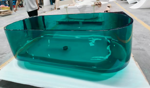 Vasche da <span class=keywords><strong>bagno</strong></span> autoportanti in resina di pietra trasparente di cristallo per il <span class=keywords><strong>bagno</strong></span> - Product Image 5