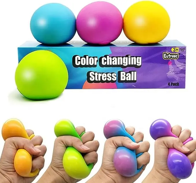 Neue Stress abbau bälle Stress ballspiel zeug Farbwechsel Sensory Squeeze Toys Squishy Balls für Jugendliche, Kinder und Erwachsene