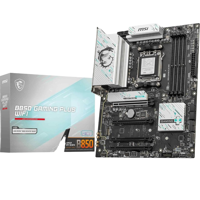 MSI B850 GAMING PLUS WIFI Motherboard ATX Design AMD 9000/8000/7000 Support AM5 DDR5 Memory Boost 8200 MT/s PCIe 5.0 New Desktop