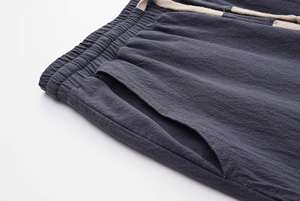 กางเกงขาสั้นแบบถักเอวสูงสำหรับผู้ชายกางเกงบาสเก็ตบอลใส่สบายสำหรับเล่นกีฬา - Product Image 4