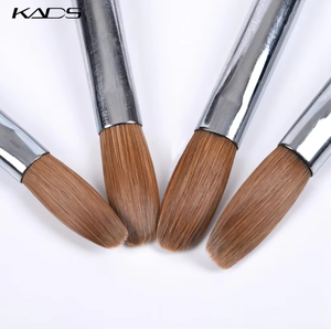 Wholesale Flat <b>Round</b> Red Wood DIY Nail Art <b>Brushes</b> Nail Art Tools KADS Crimped Kolinsky Sable Acrylic Nail <b>Brush</b> - Product Image 3