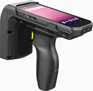 Ordinateur mobile de poche android OS GMS 4G 64GB UHF NFC PDA en option 1D/2D lecteur de codes-barres terminal mobile de lecture longue portée