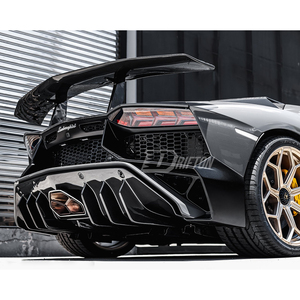 ชุดแต่งตัวถังรถยนต์สำหรับ <span class=keywords><strong>Lamborghini</strong></span> <span class=keywords><strong>Aventador</strong></span> คาร์บอนไฟเบอร์แห้ง กันชนหลัง LP750 <span class=keywords><strong>SV</strong></span> ปี 2011-2021 - Product Image 2