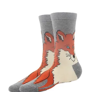 Calcetines <span class=keywords><strong>de</strong></span> moda retro para hombre, calcetines novedosos, tiburón, oveja, perro, <span class=keywords><strong>Lobo</strong></span>, astronauta, cerveza, novedad, equipo <span class=keywords><strong>de</strong></span> monopatín, calcetín loco informal - Product Image 4