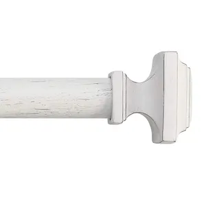 Factory wholesale wood curtain rod with window trim resin modern curtain rod track used in bedrooms