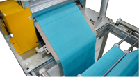 Serviette automatique en polyester non tissé à ultrasons facile à déchirer faisant la machine à rembobiner