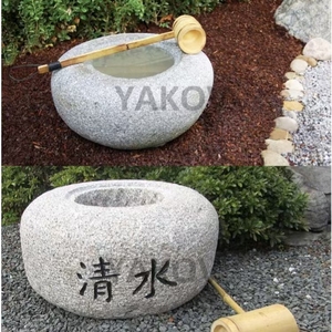 <span class=keywords><strong>Bassin</strong></span> de lavage extérieur en pierre naturelle durable, style <span class=keywords><strong>japonais</strong></span> Zen, en granit, Tetsu Bachi - Product Image 5