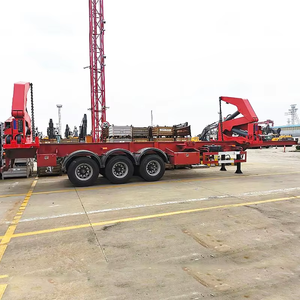 Camion-grue semi-remorque Fengniao Steel 20 pieds avec grue latérale pour la logistique et la manutention de marchandises, capacité de charge de 20001 à 25000 kg - Product Image 2