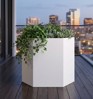 Jardinière Modulaire en Acier Corten à Montage Facile, Kit de Jardinière Surélevée pour Légumes, Idéal pour l'Aménagement Paysager Extérieur
